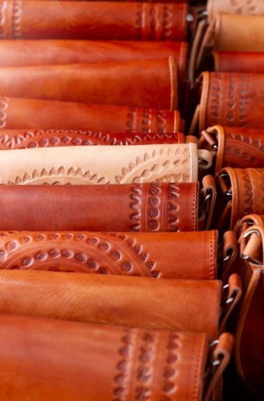 Tanned leather